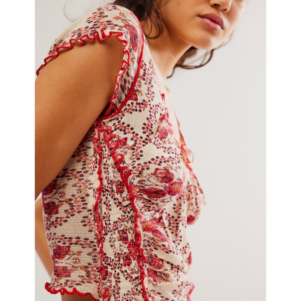 FREE PEOPLE Oh My Baby Tee / Sand Combo - Picture 4 of 5